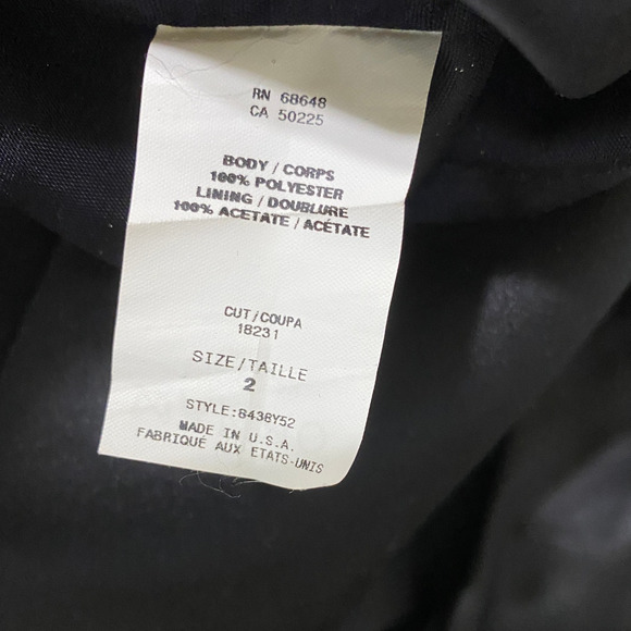 NWT Vintage ABS Collection Mini Dress Black Size 2 Satin Bow Y2K Coquette Paris - Picture 9 of 9